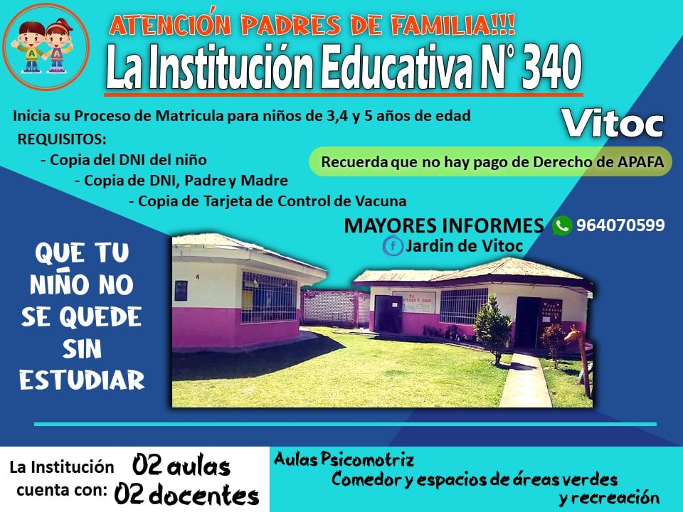 #ATENCIÓNVITOC... - Municipalidad Distrital de Vitoc | Facebook