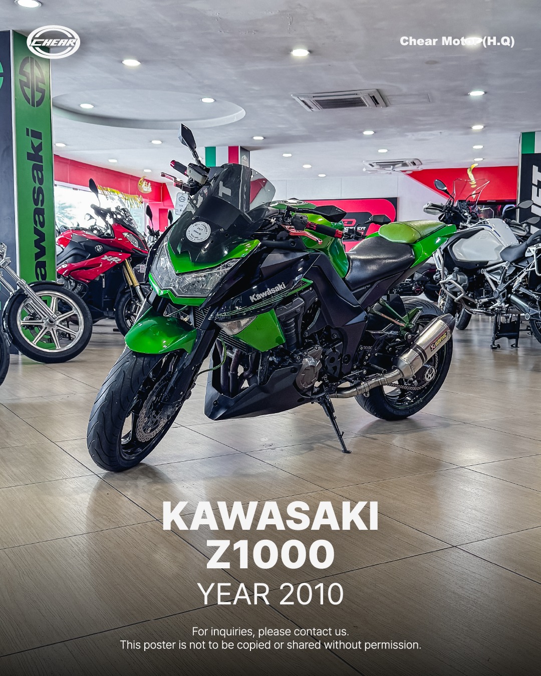 KAWASAKI Z1000 Aggressive Design Meets Everyday Versatility