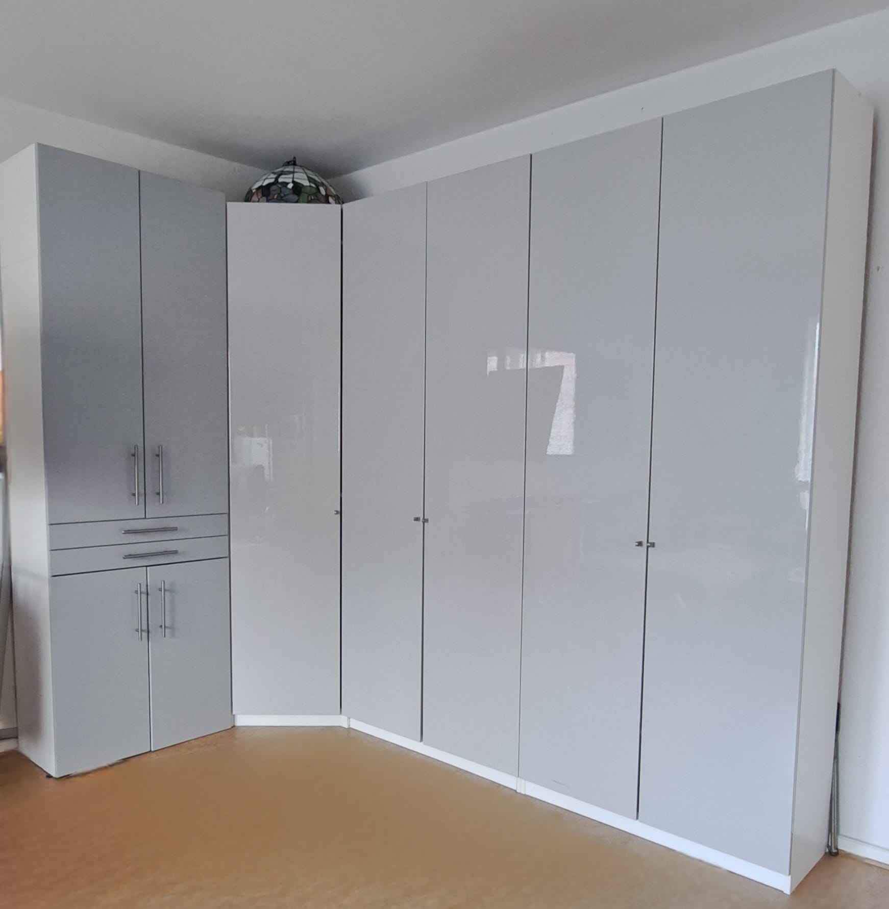 Ikea Pax Kleiderschrank Echschrank Fardal grau Hochglanz - Armoires & Wardrobes - Berlin, Germany | Facebook Marketplace