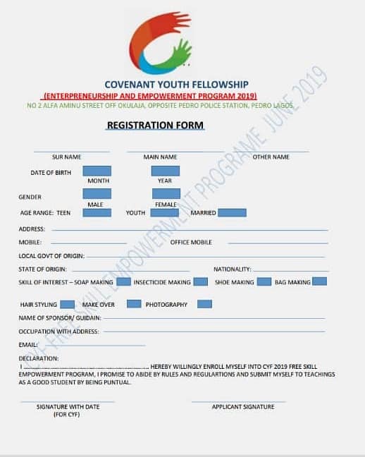 Covenant Youth Fellowship - CYF | Lagos