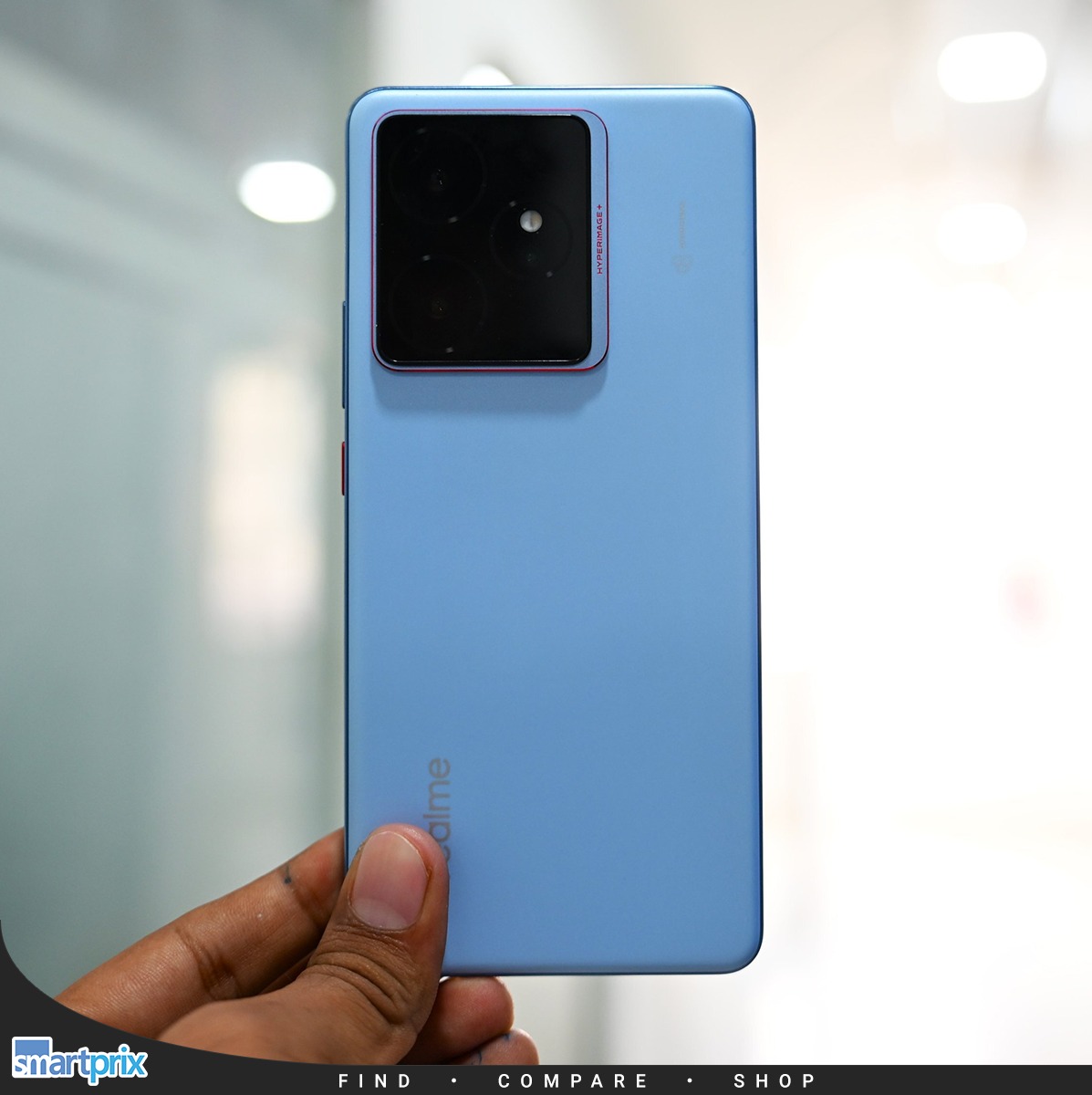realme GT7 12GB256GB IceSense Blueグローバル版 realme GT 7 in the IceSense Blue color.