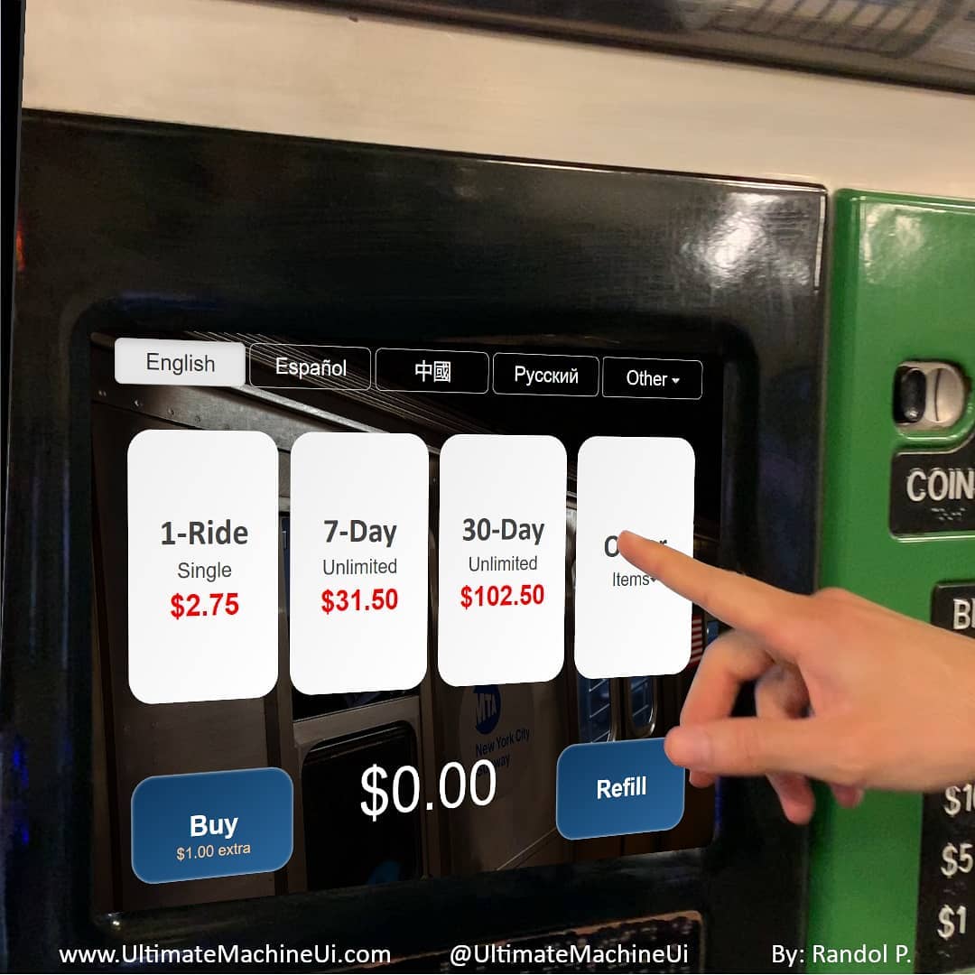 New UIUX design for metro ticket... - Ultimate Machine Ui