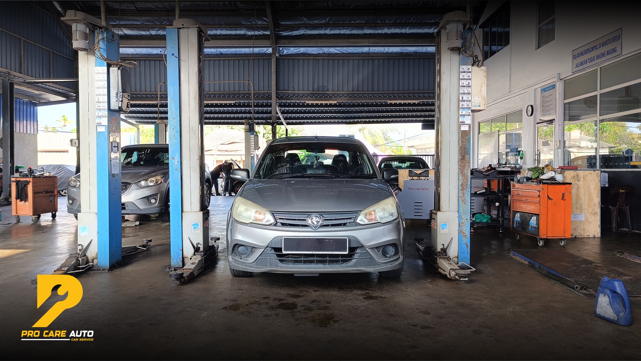 Pro - Kita lebih yakin memandu kereta yang baru diservis