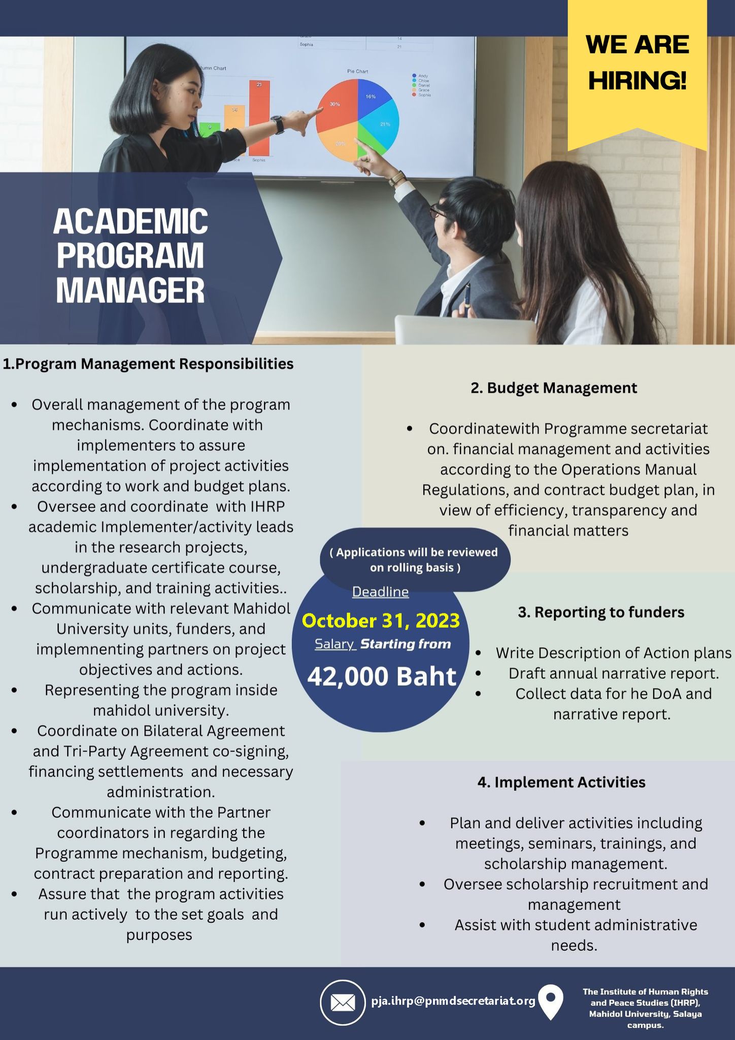 📣We are looking for the Academic Program Manager to join our team at ...