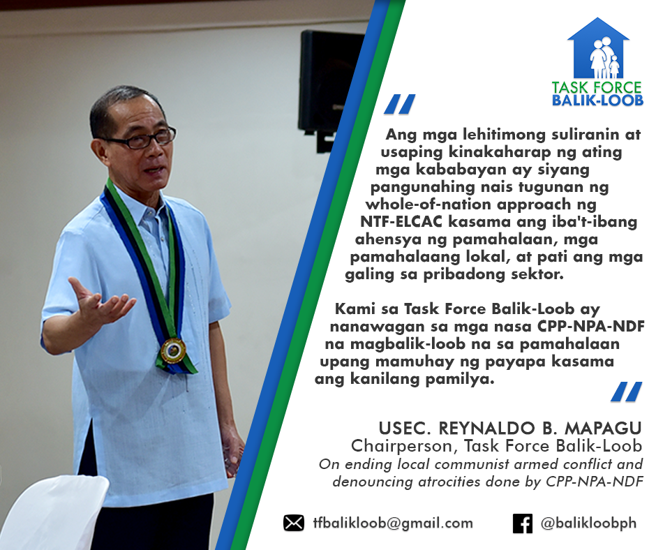 Task Force Balik-Loob - BASAHIN ang buong pahayag ni DND Undersecretary ...