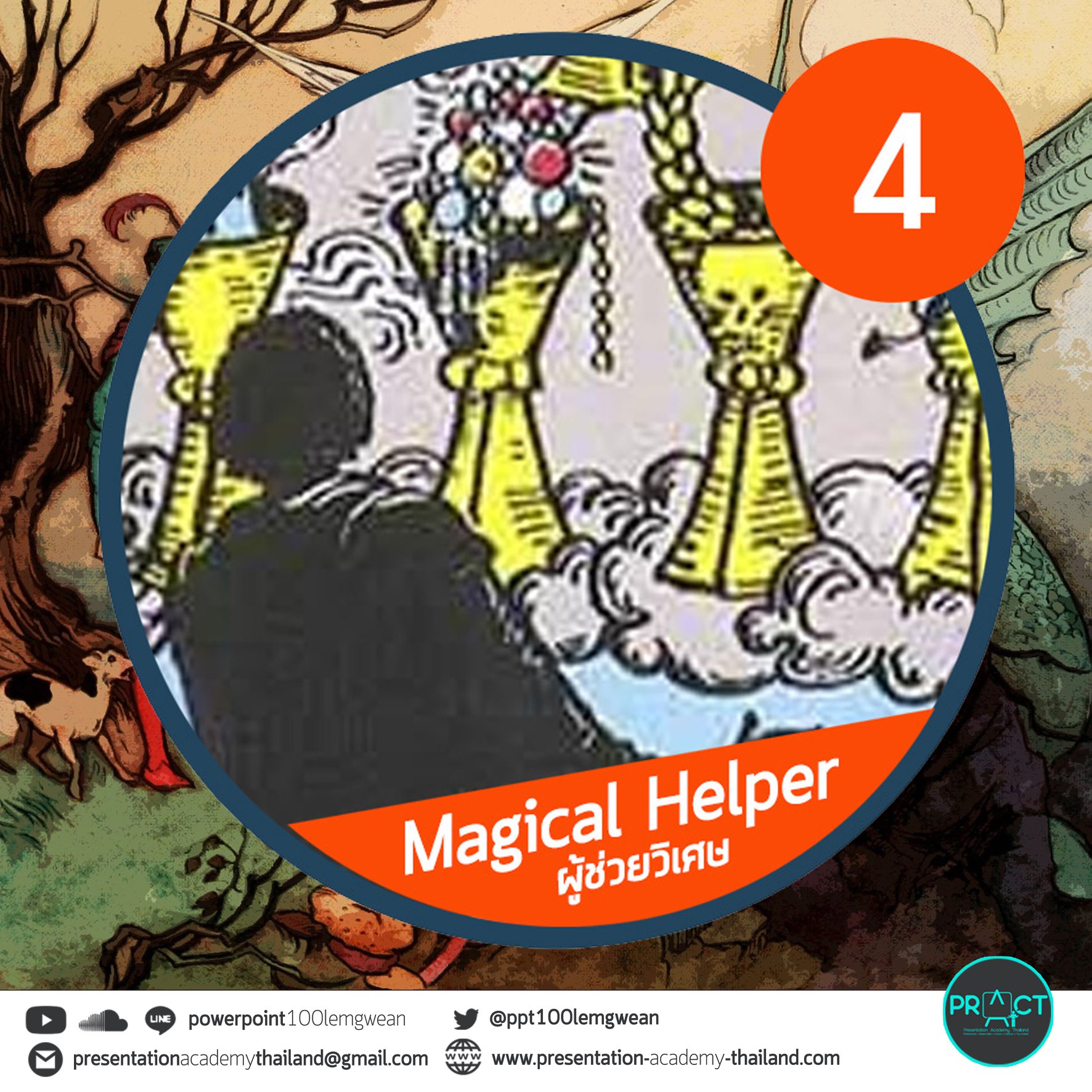 พาวเวอร์พ้อยท์ ร้อยเล่มเกวียน - แบบ Magical Helper แบบผู้ช่วยวิเศษนี้ ...