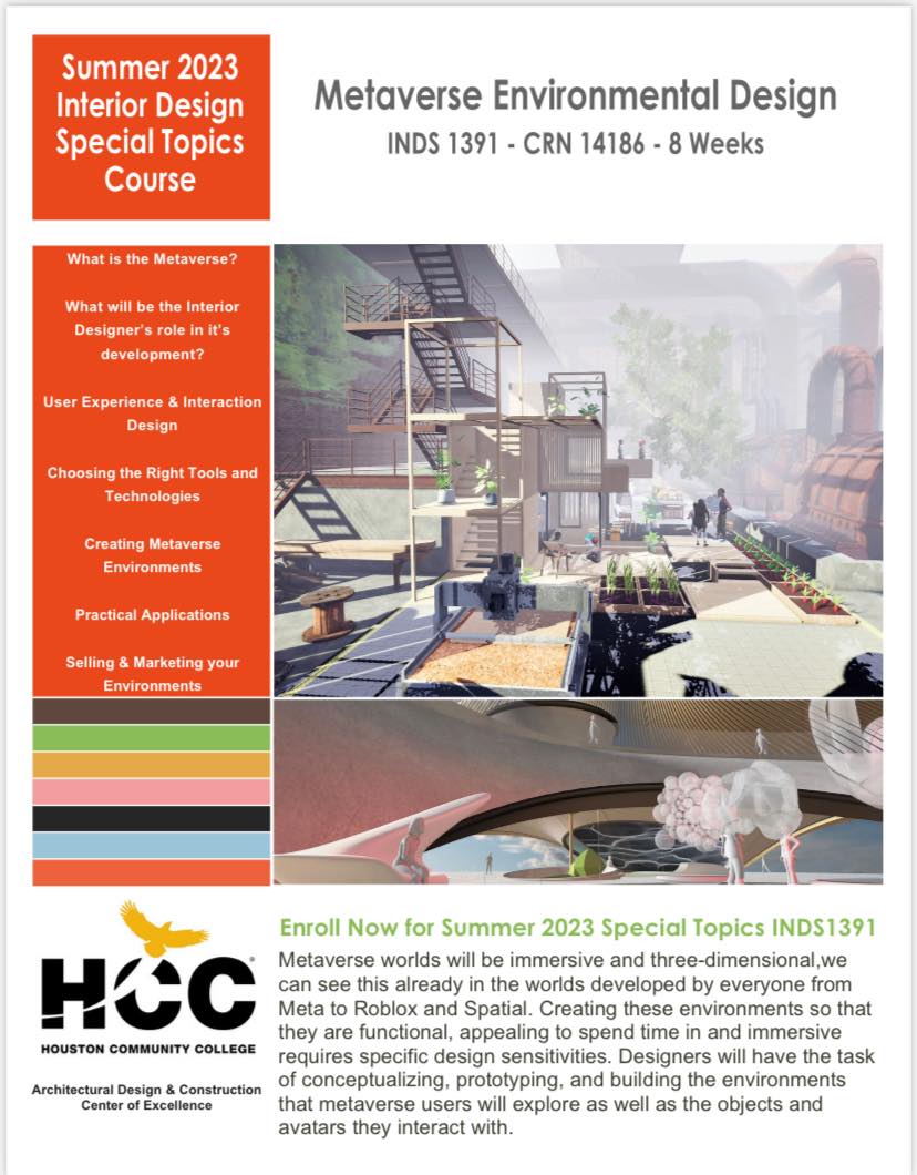 HCC iDesign - New Interior Design Special Topics Course-...