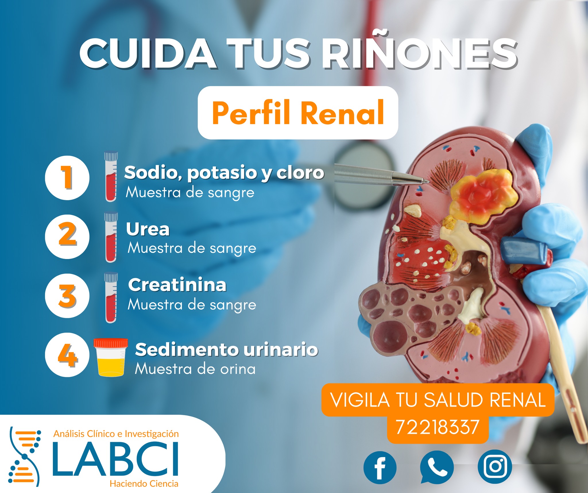 Labci - #Cochabamba | ¡Vigila tu salud renal! 👩‍⚕👨‍⚕...