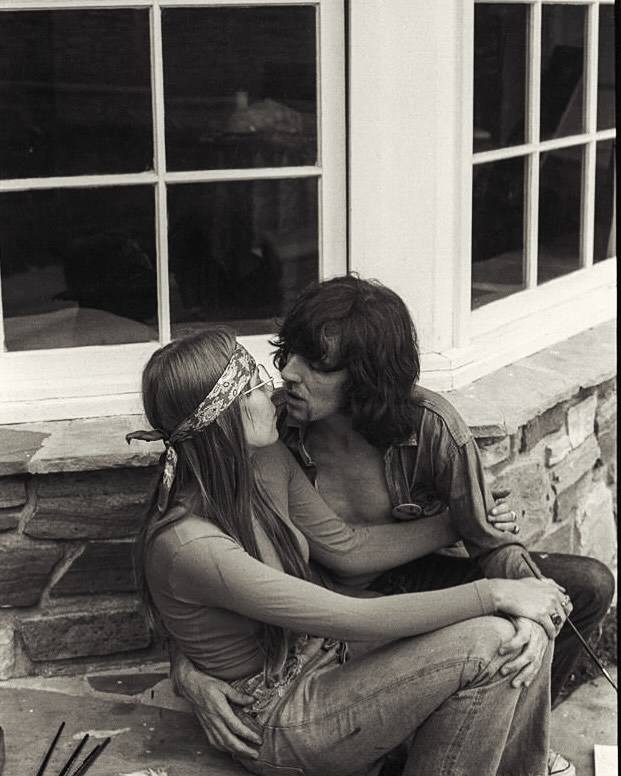 Graham Nash, Jackson Browne and Joni Mitchell performing at the No