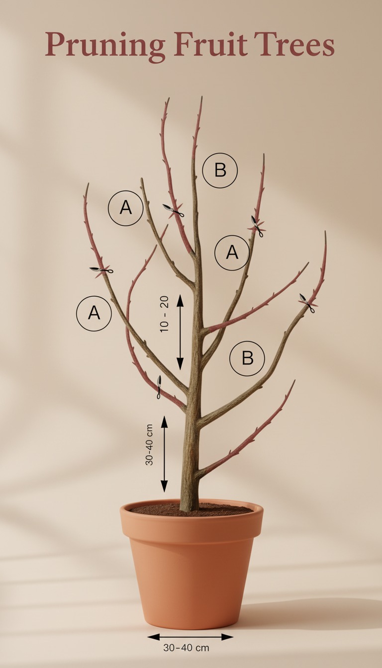 Pruning young fruit trees is the key... - Garden Decor Soni | Facebook