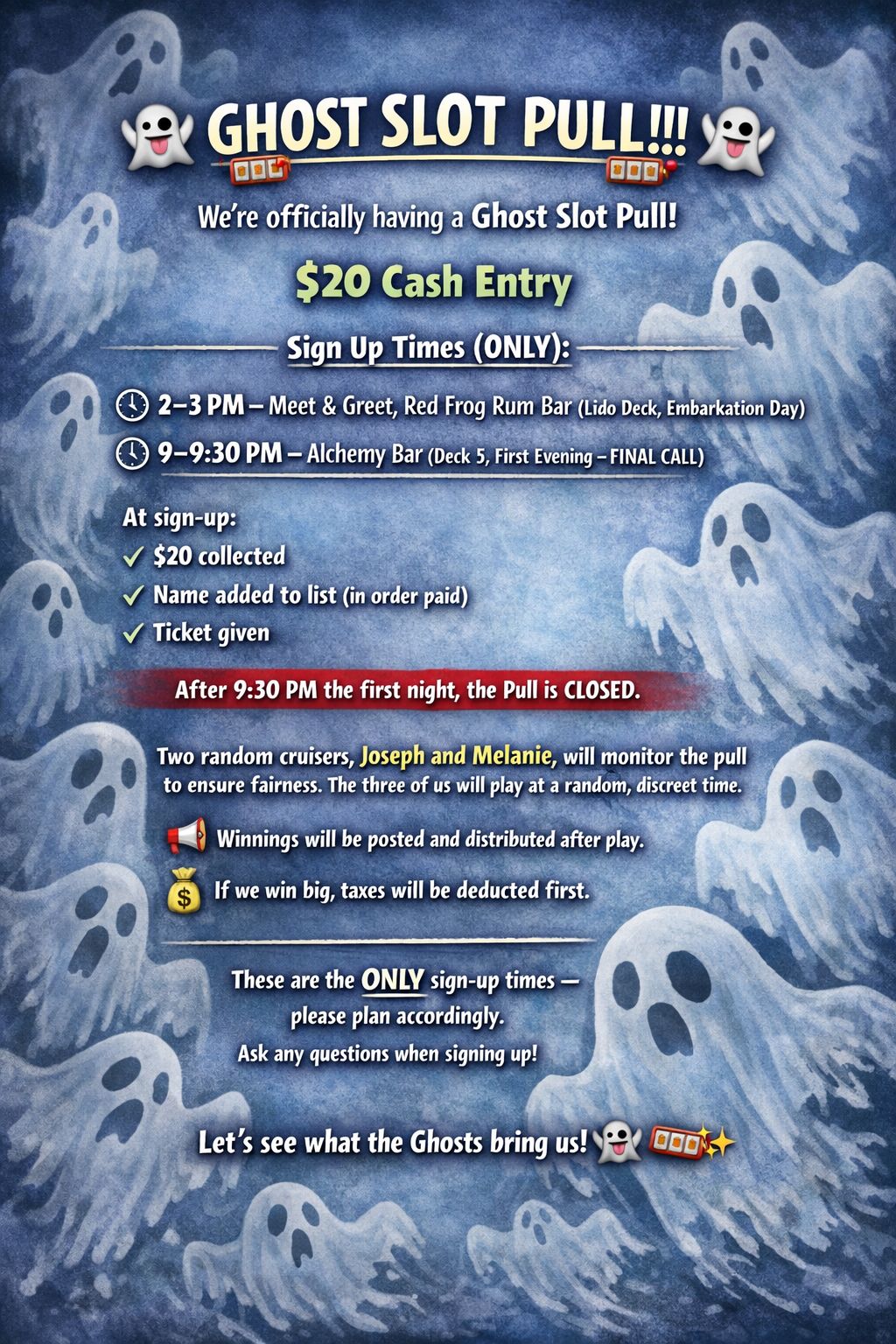 Ghost Slot Pull *See info above!!
