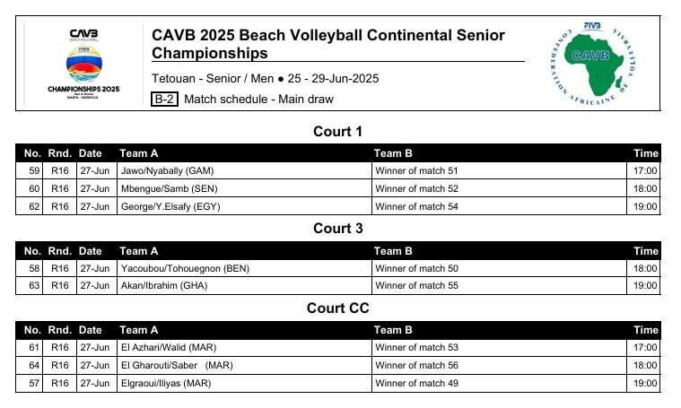 🏐 Senior Beach... - Gambia Volleyball Federation - GVBF | Facebook