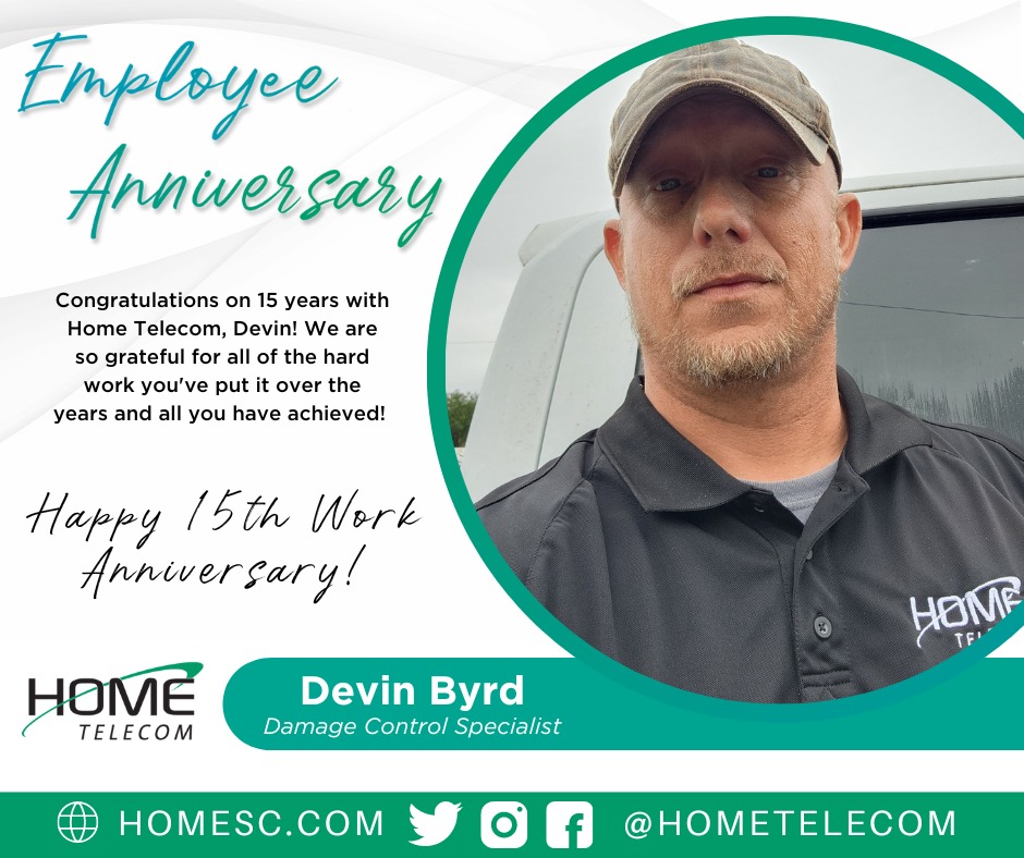 Home Telecom - Congratulations, Devin! 👏🏻 🎉 Thank you for...