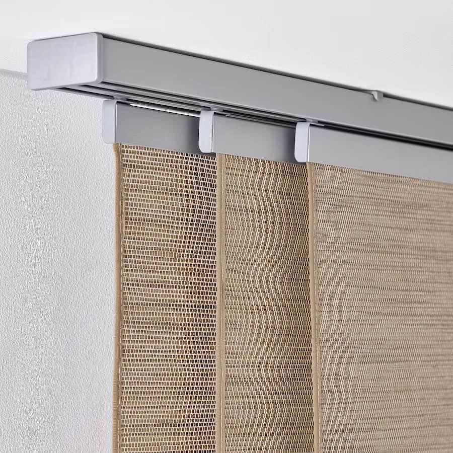 FÖNSTERVIVA Ikea Panel curtain, brown/gray, 24x118 