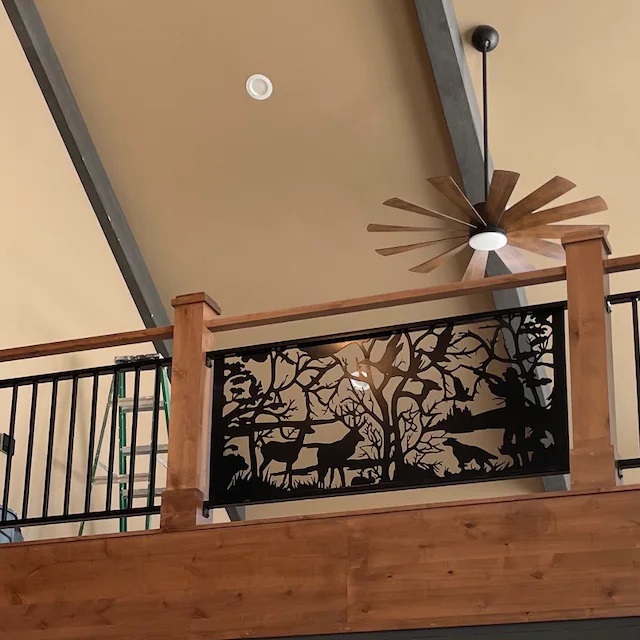 FabriPlas Metal - Our hunting scene railing insert installed. | Facebook