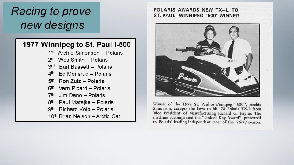 We were honored to have Polaris... - Snowmobile Hall of Fame | Facebook