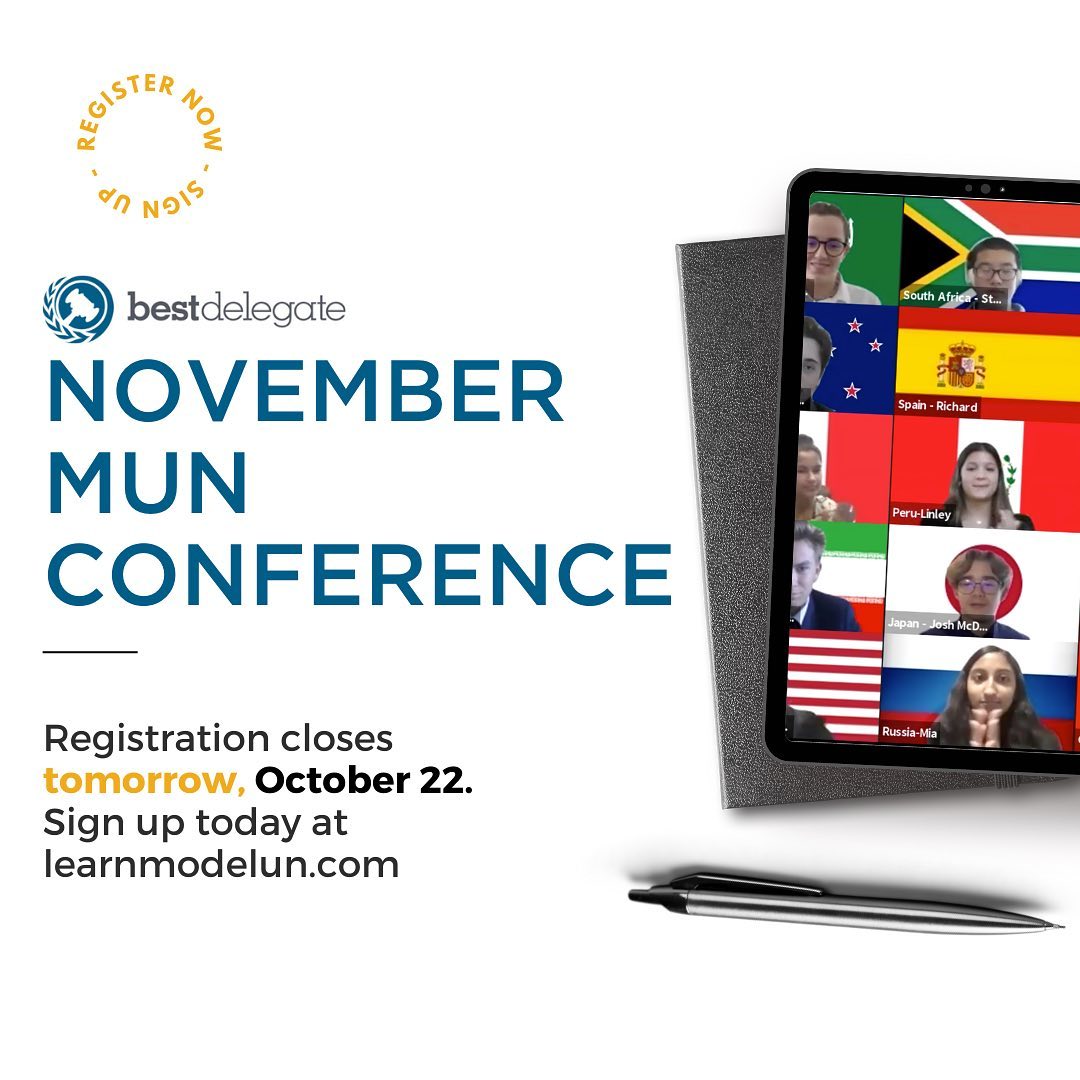 Best Delegate - Registration for our first BD MUNC for the...