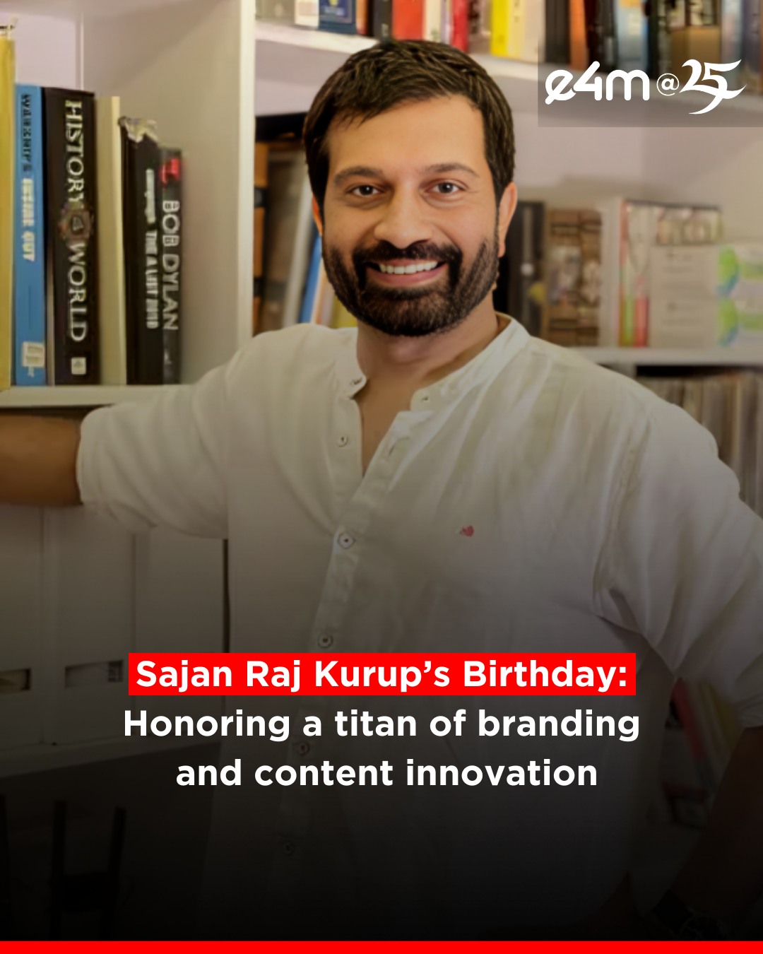 exchange4media - Sajan Raj Kurup’s Birthday: Honoring a... | Facebook