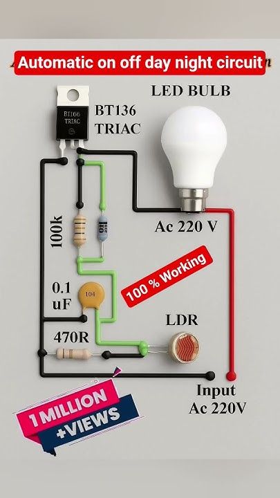 March - This automatic day-night light control circuit utilizes a BT136 ...