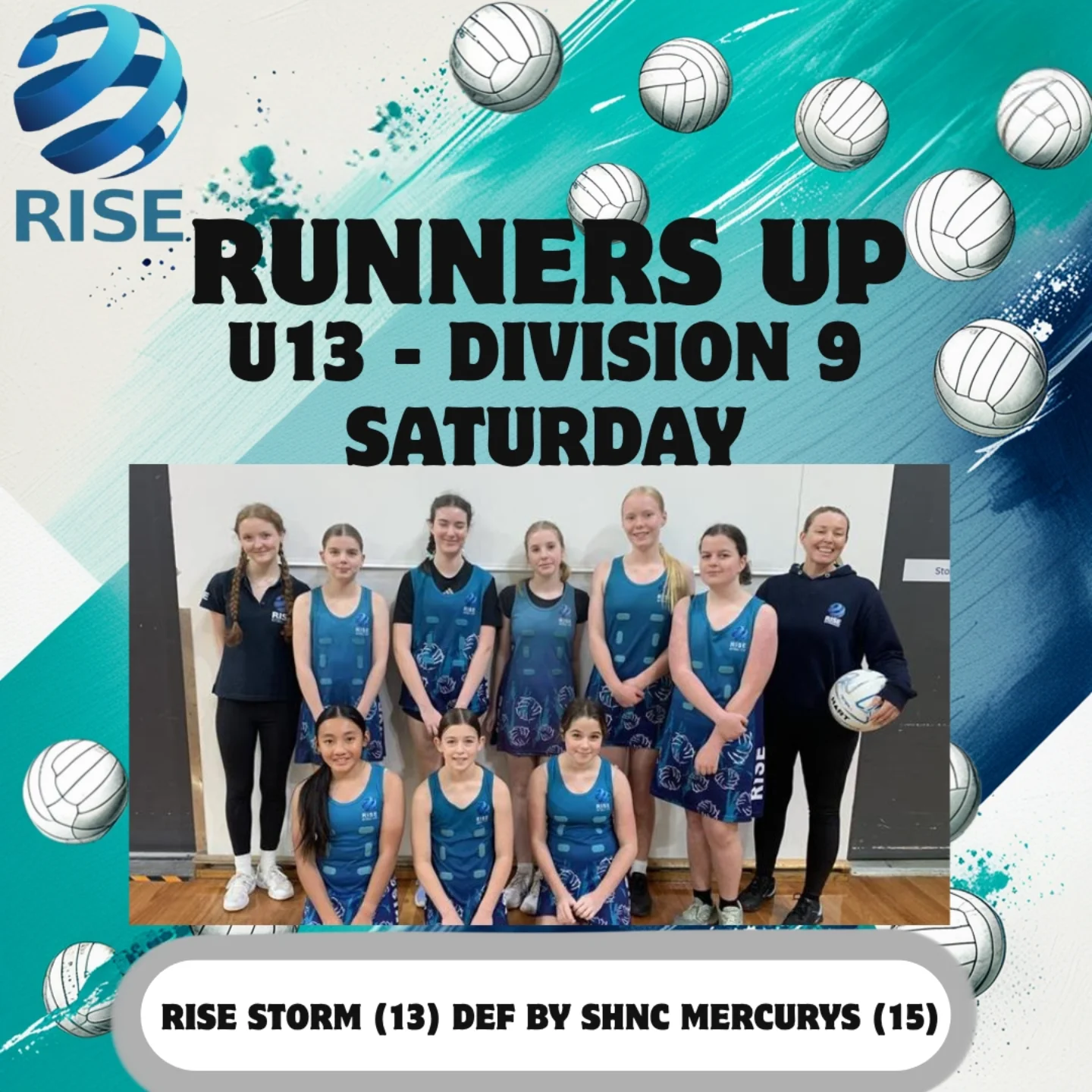 ⛈️⛈️ GRAND FINAL RUNNERS UP ⛈️⛈️ Huge... - RISE Netball Club | Facebook