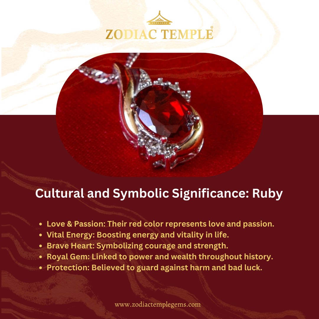 Zodiac Temple - 💫 Cultural and Symbolic Significance: Ruby... | Facebook