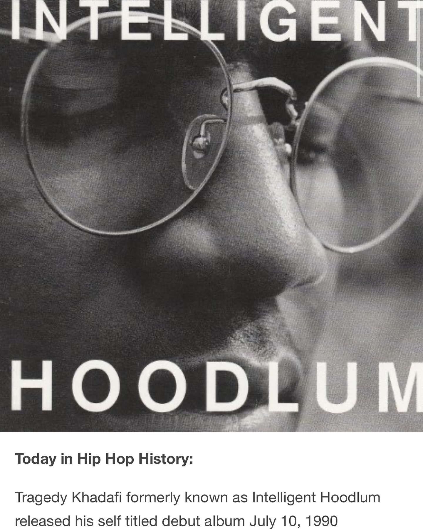 Tragedy Khadafi formerly known as Intelligent Hoodlum released his