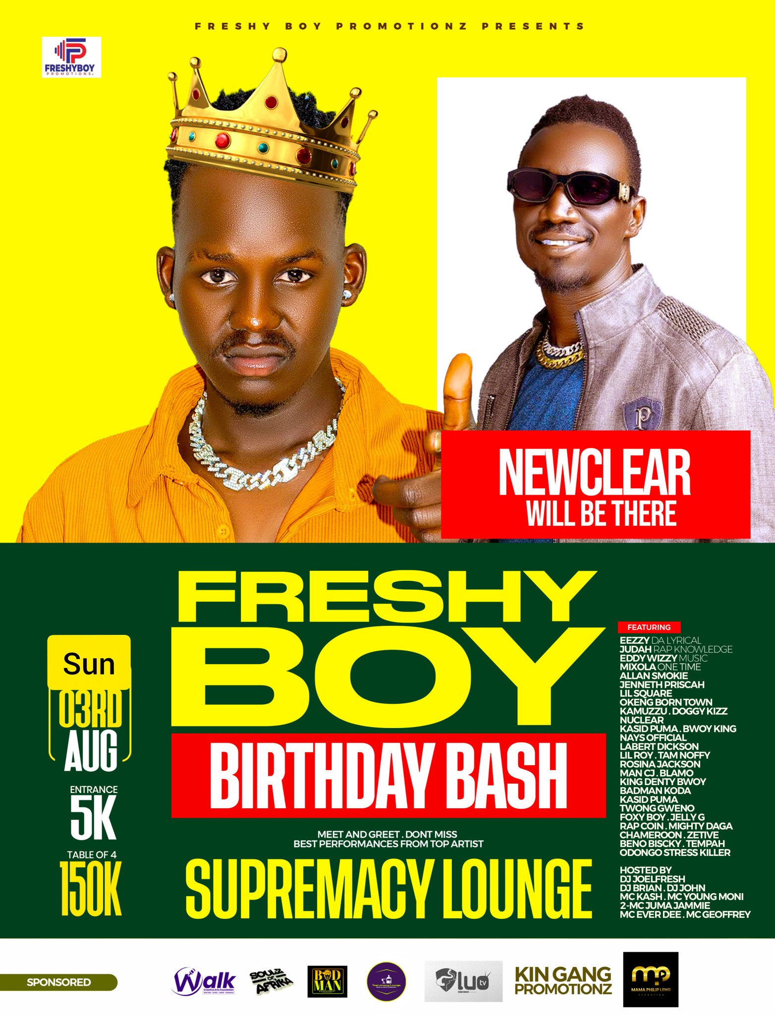 Freshy - Rastaman Labongo Yer Nuclear Badman from Kitgum will be 