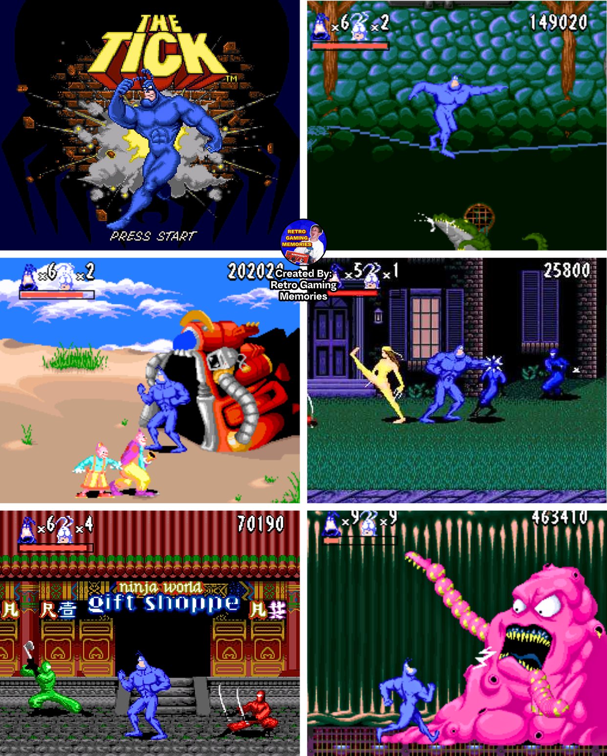 What Super NES side-scroller game had superhero characters and a