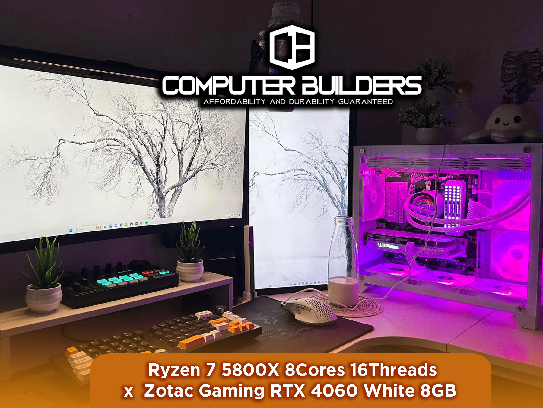 AESTHETIC SETUP + FRESHLY BUILT... - Computer Builders