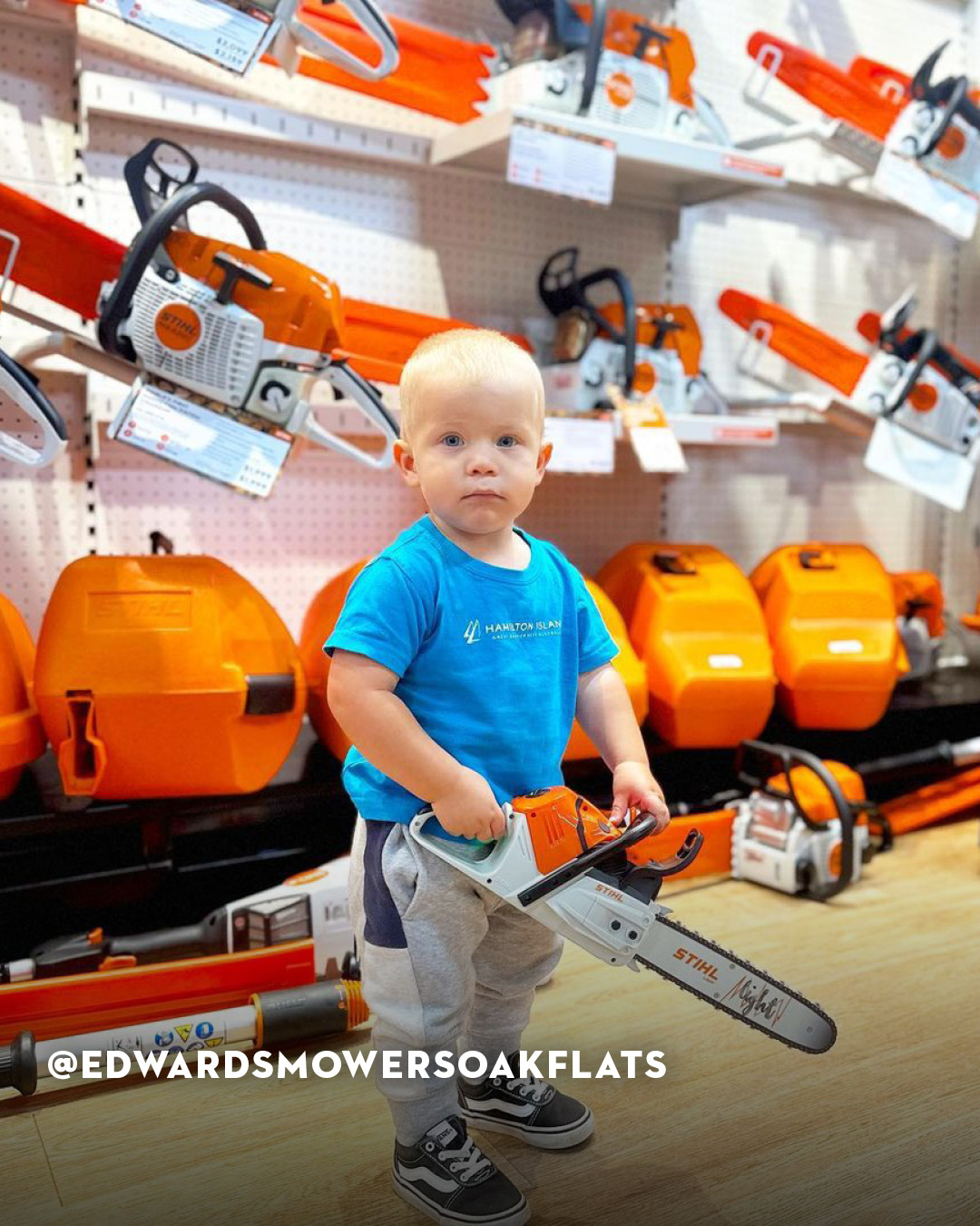 Create memories with your kid and the new toy chainsaw from STIHL