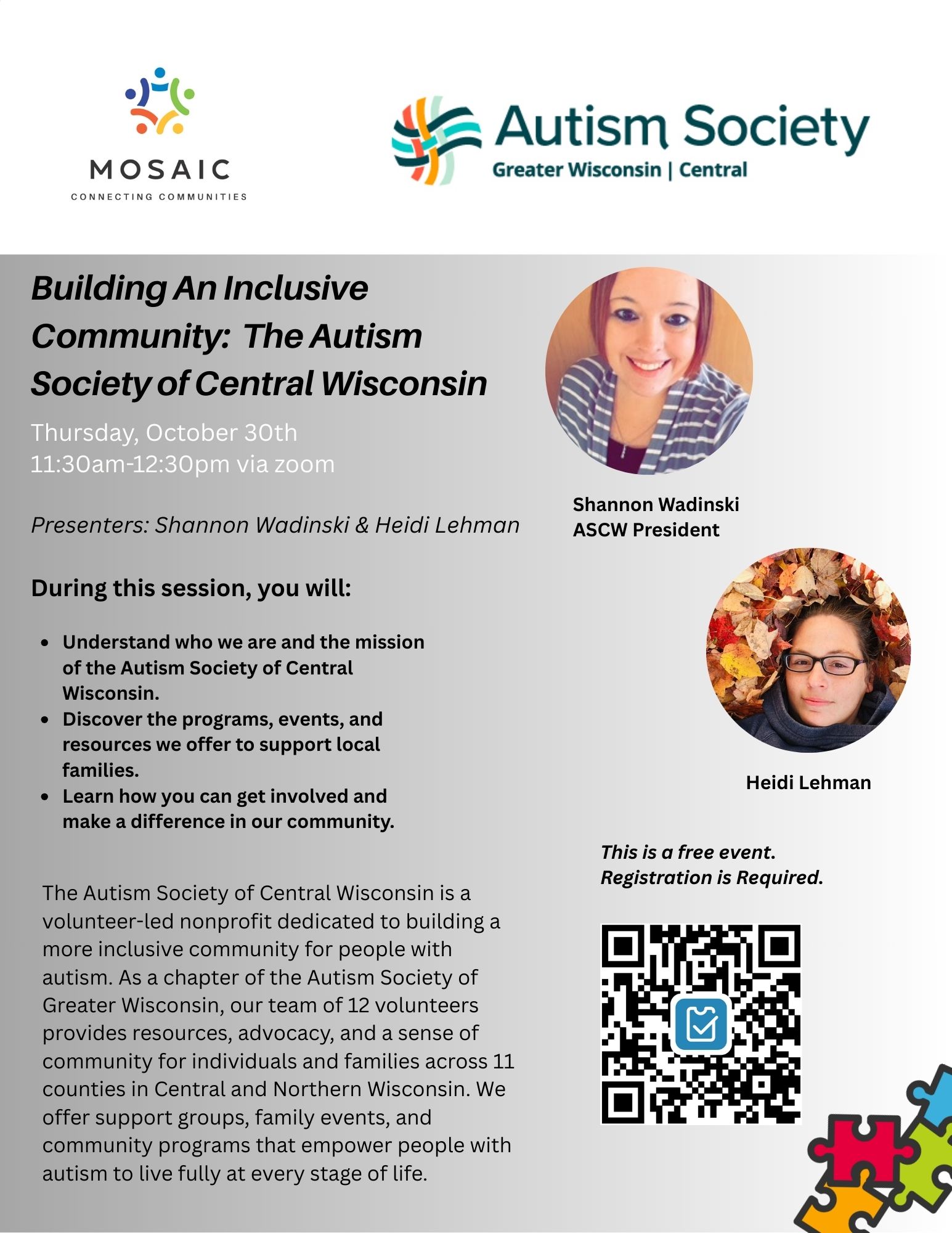 Building an Inclusive Community: The Autism Society of Central Wisconsin