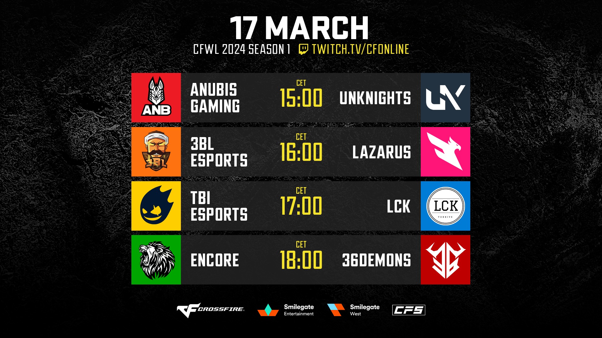 The last day of CrossFire West League... - CrossFire Esports
