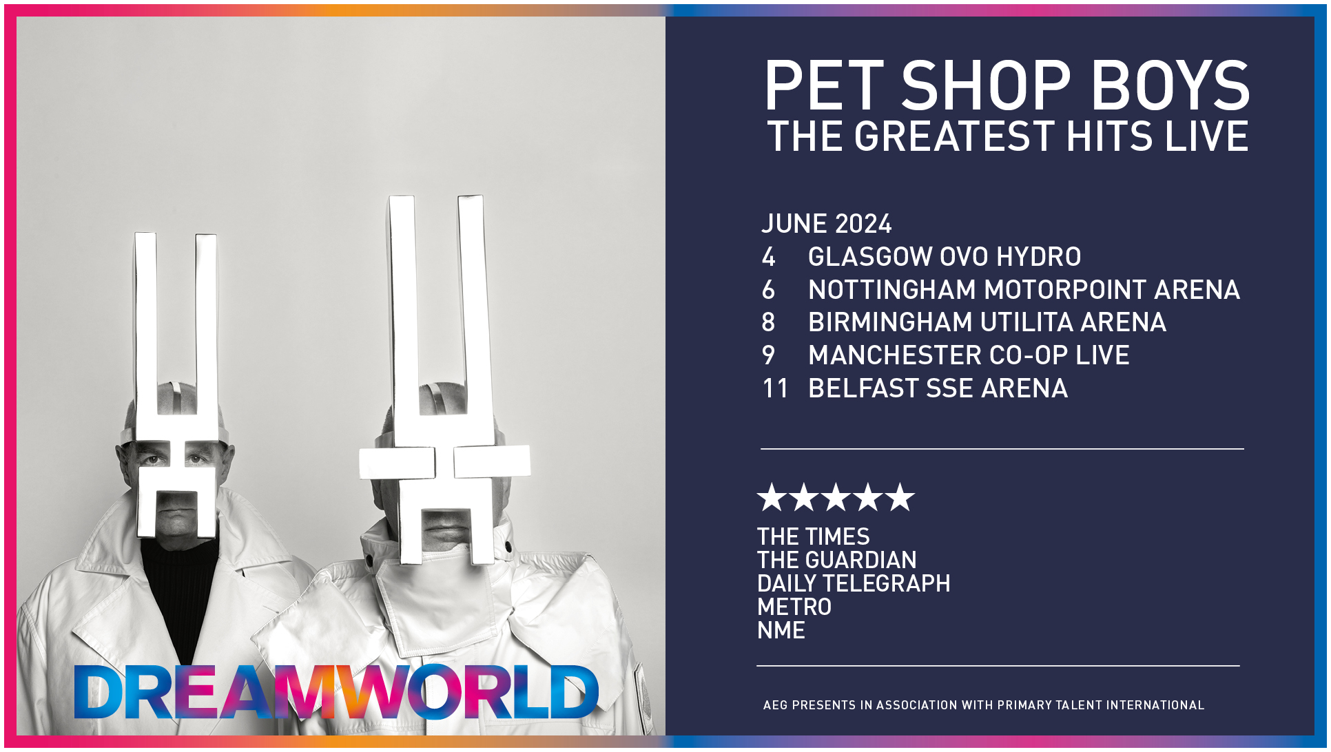 ⭐ Just announced! 🎤 Pet Shop Boys... - The Ticket Factory