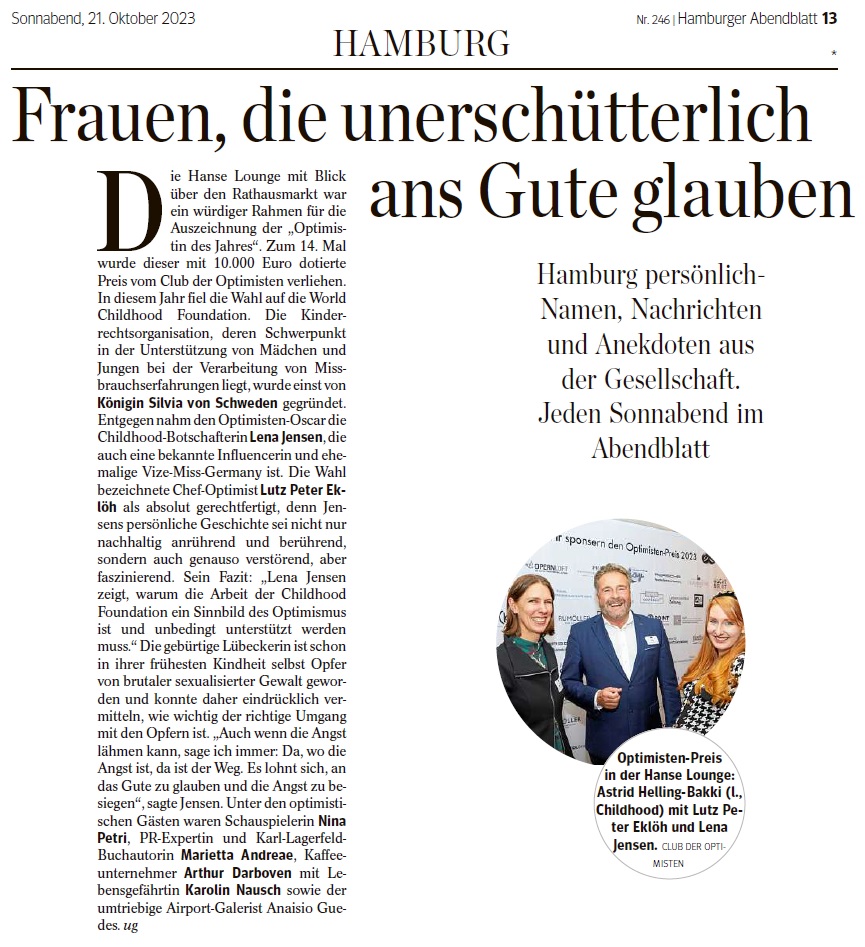 Club der Optimisten | Hamburg