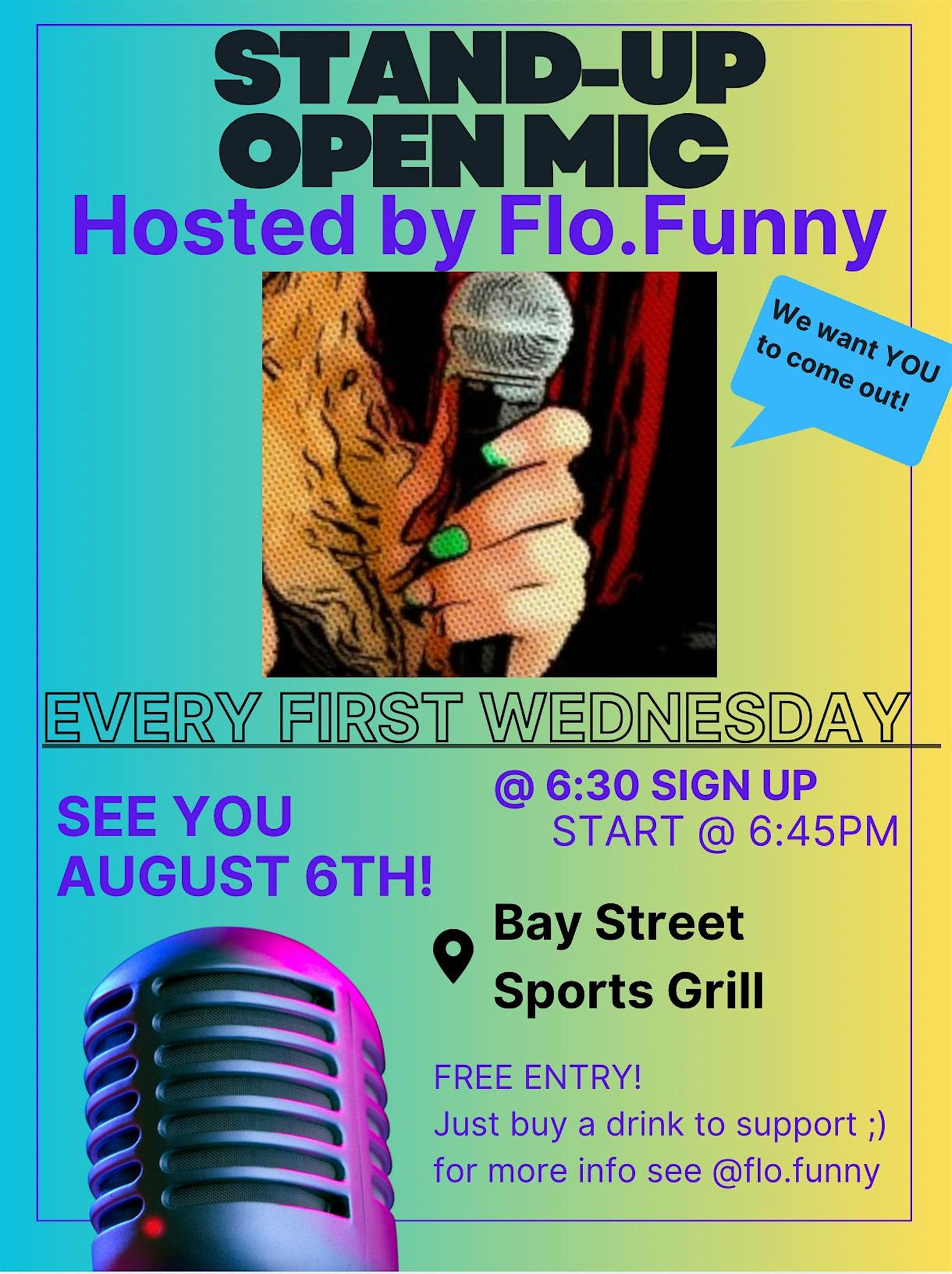 Open Mic w/ Flo.Funny