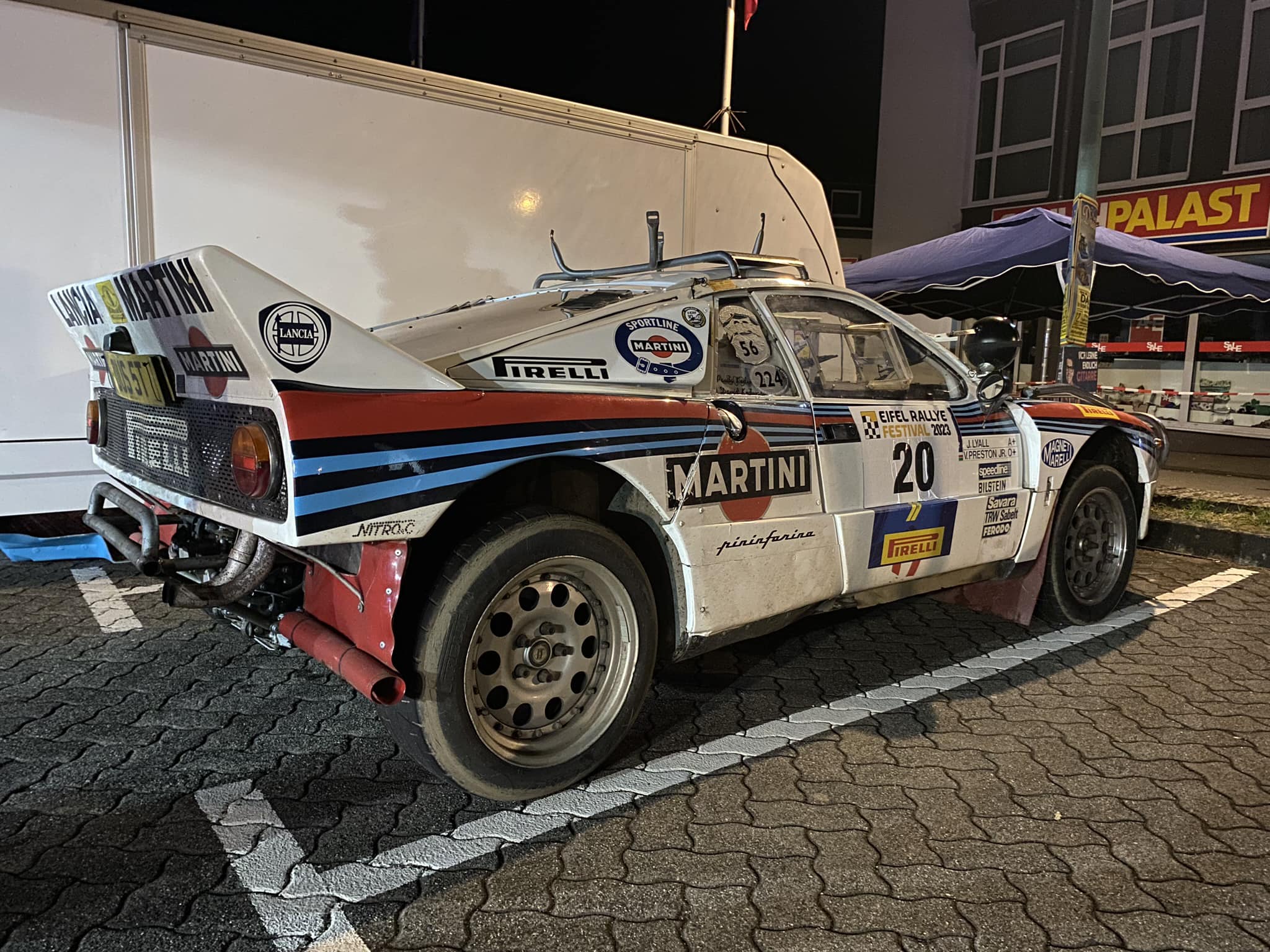 Preston Jr/ Lyall Lancia Rallye 037, at the 1986 Marlboro Safari