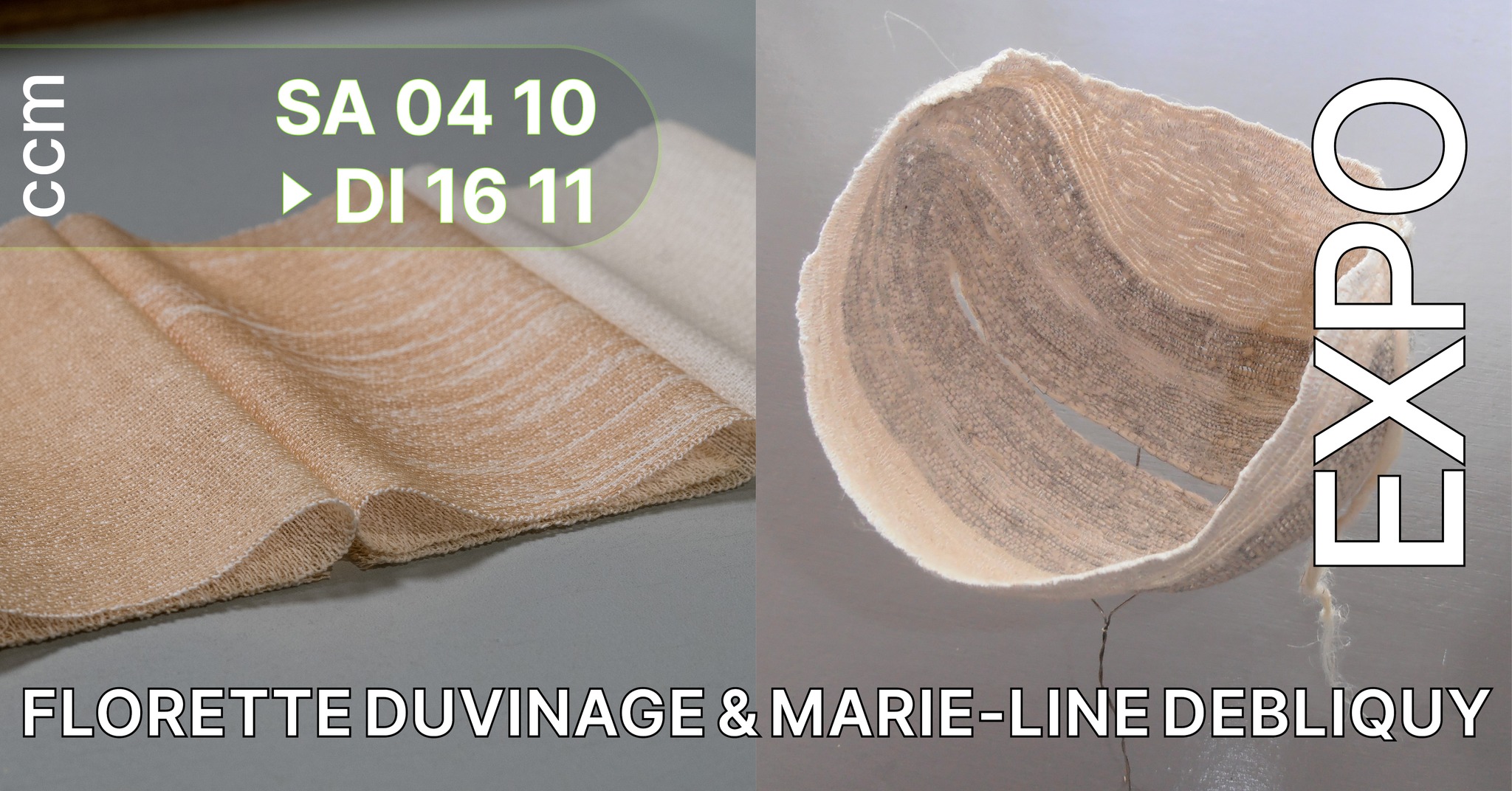 Exposition : Florette Duvinage & Marie-Line Debliquy « Entre les doigts ...