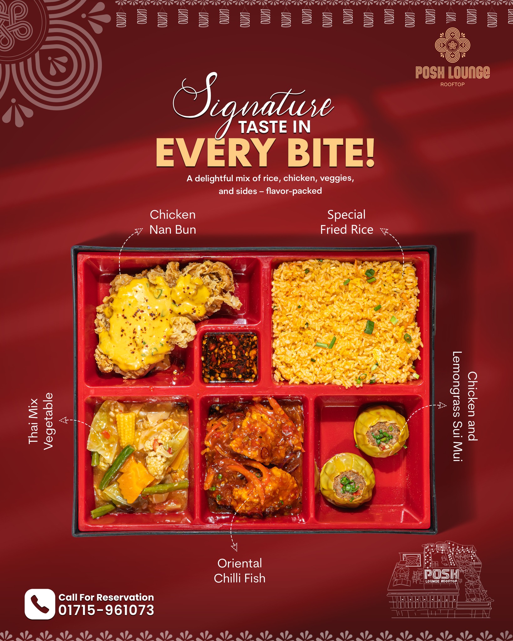 Posh - Signature Taste in Every Bite! 🍱 A perfect fusion of flavors ...