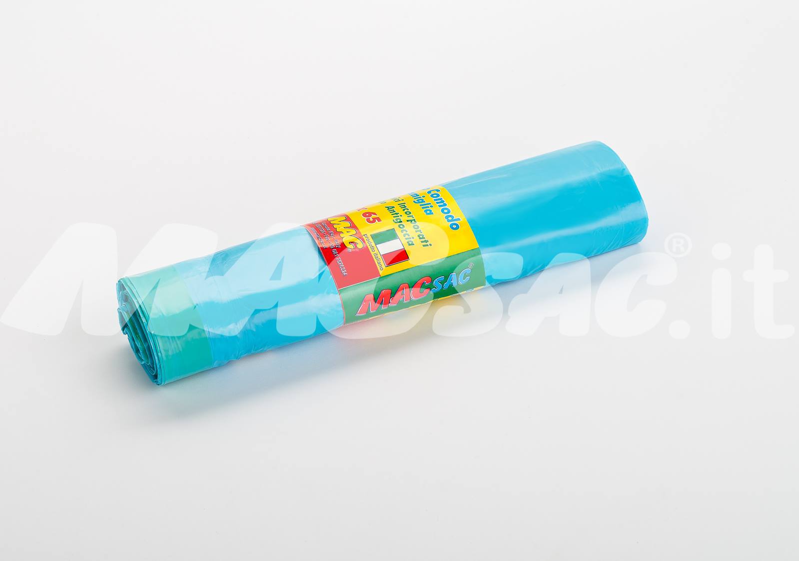 Pellicola Termoretraibile Professionale 4x1000' 60 Rotoli, Calibro 65, Trasparente, Manico Blu