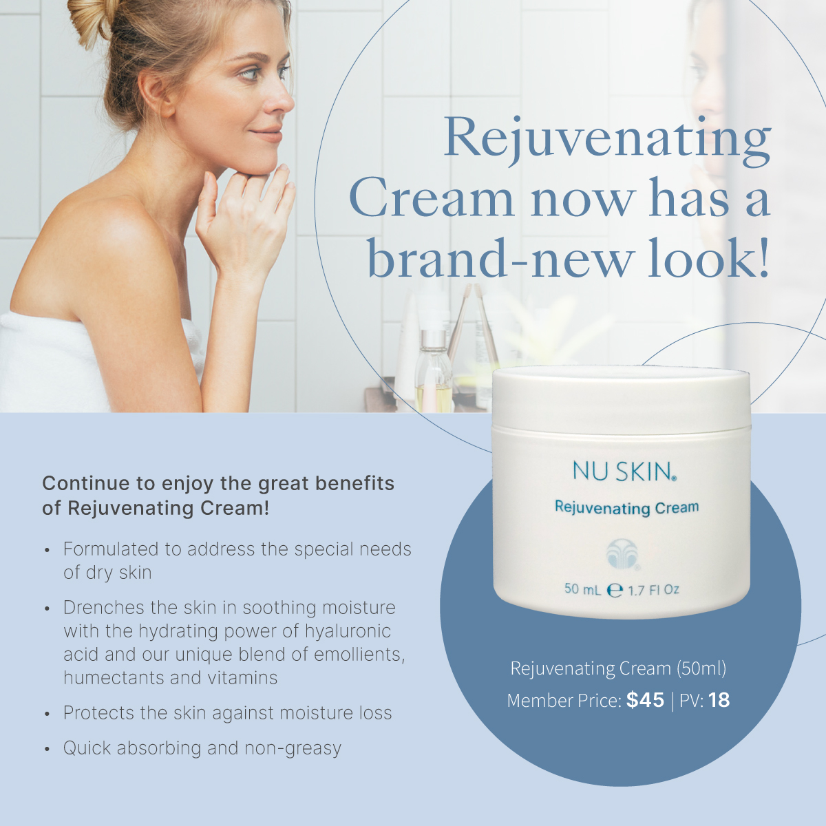 Nu - Guess who just got a makeover? ?✨ Our Rejuvenating Cream is 
