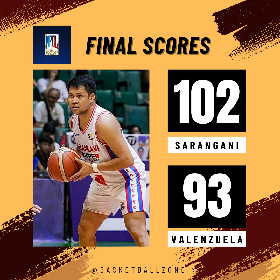 Basketball - 2025 MPBL 7th season Final scores: Sarangani - 102 ...