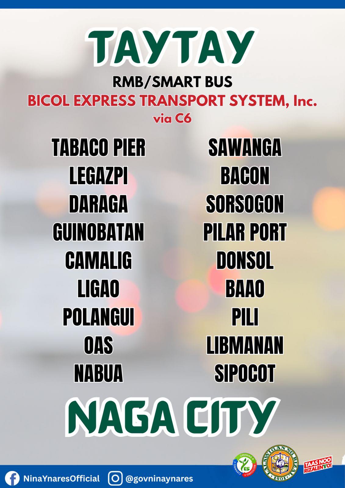 Nina Ynares - Rizal to Bicol?? No worries! Inihahandog ng... | Facebook