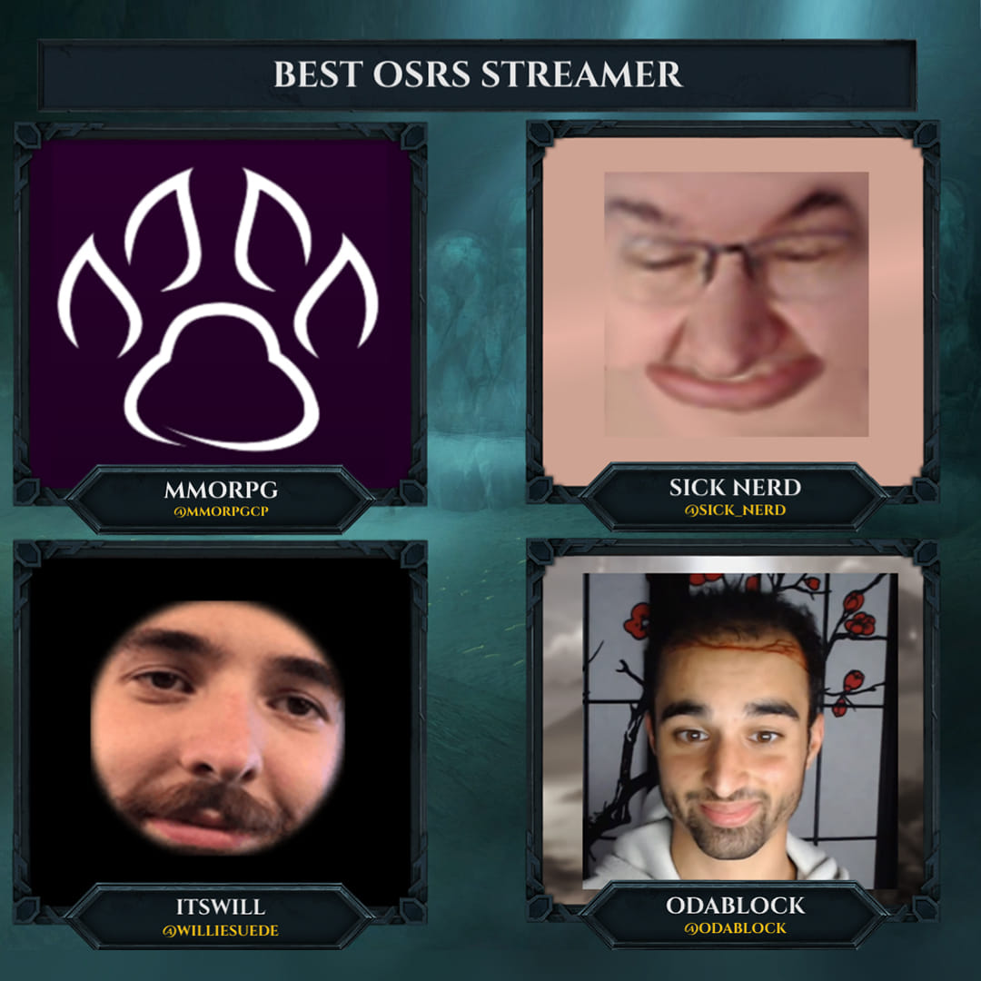 Rune Memes - 🏆 Estos son los nominados Best OSRS Streamer...