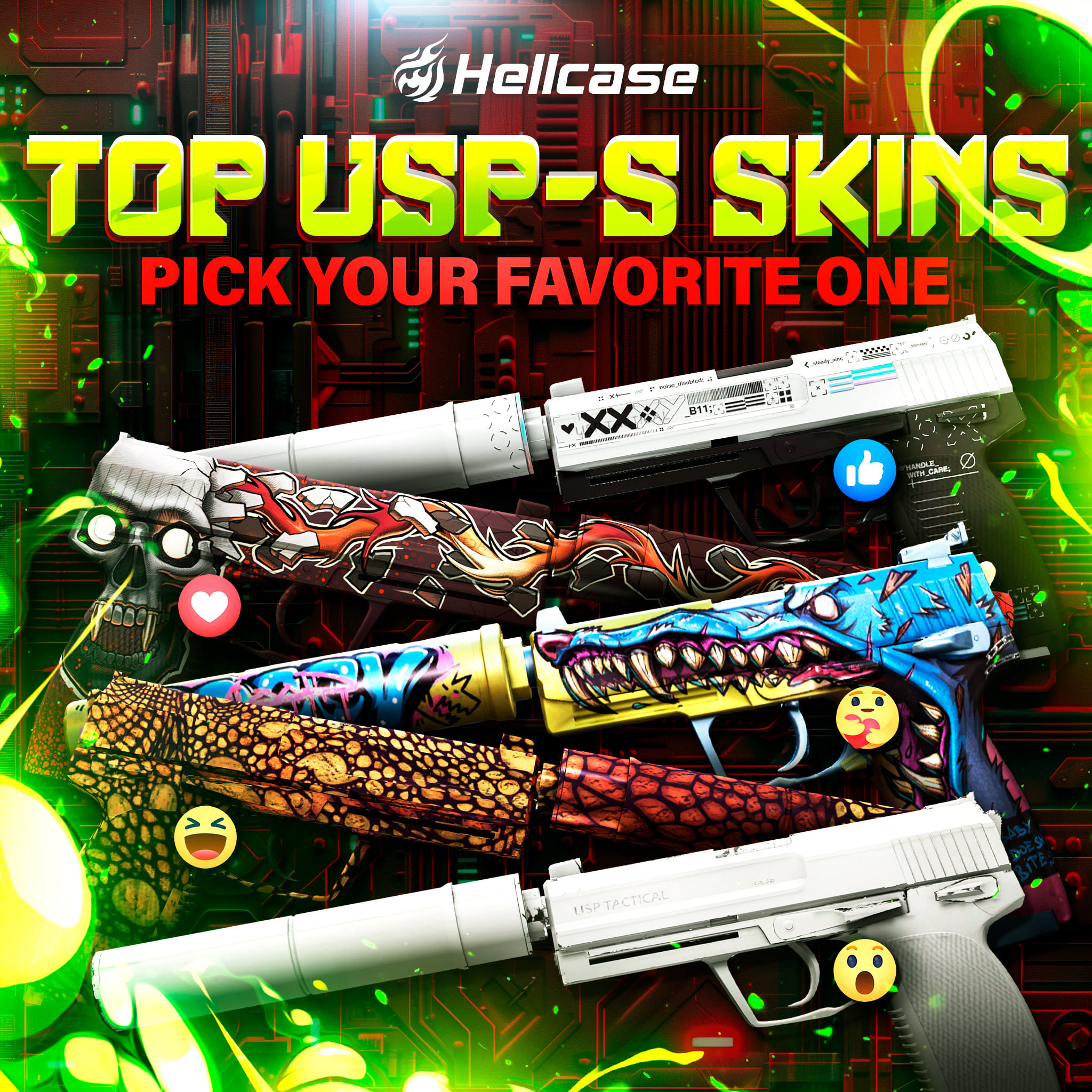 CS:GO Hellcase - A new updated selection of USP-S skins is...