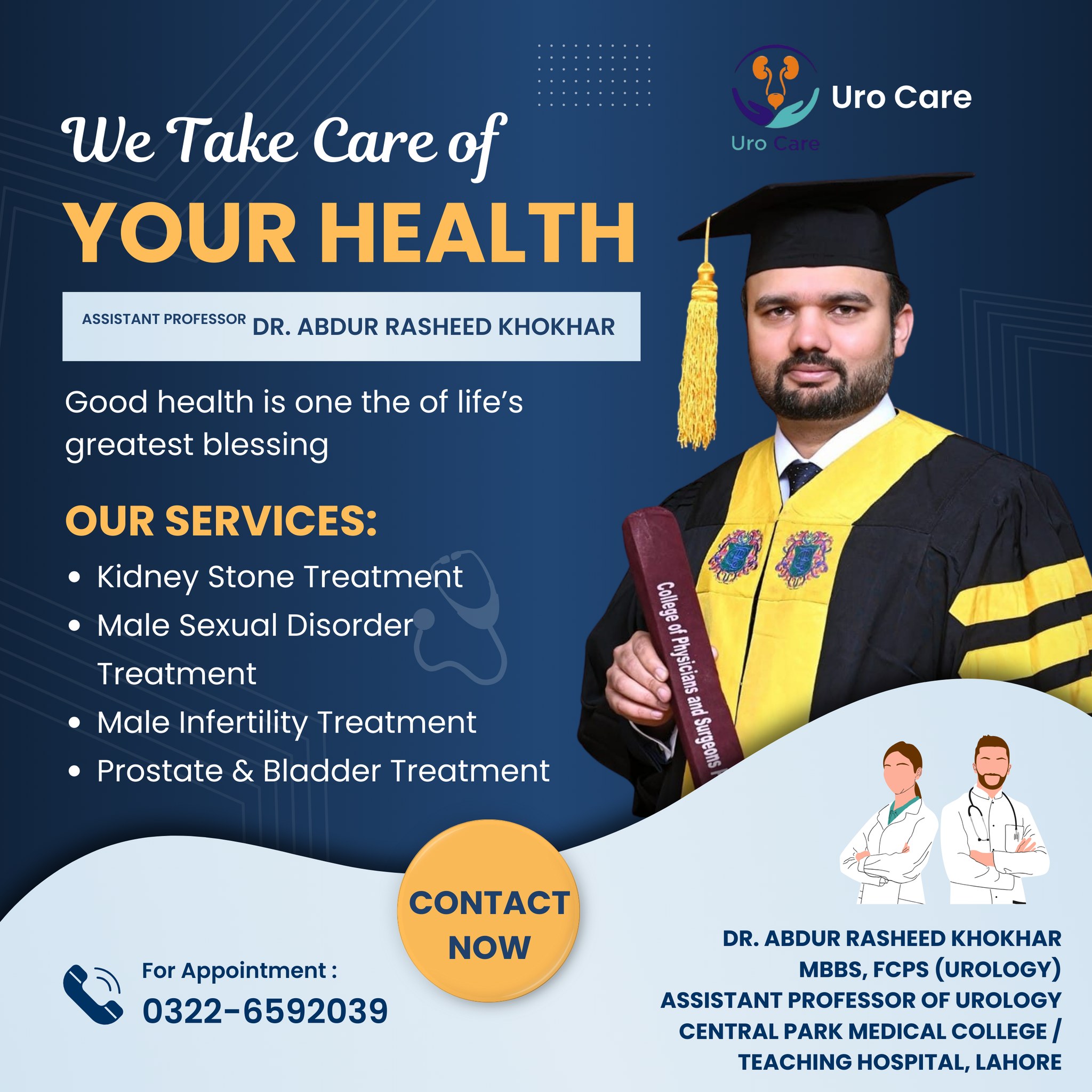 Uro Care- Urologist Dr Abdur Rasheed Khokhar