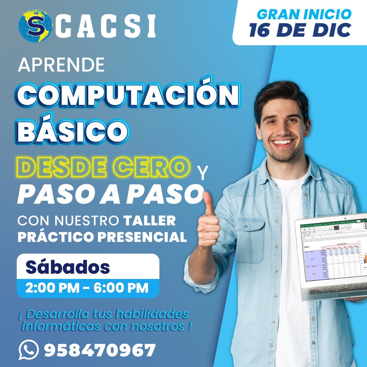 CACSI Perú - 🔴 ¡Aprende Computación Básica desde cero con...