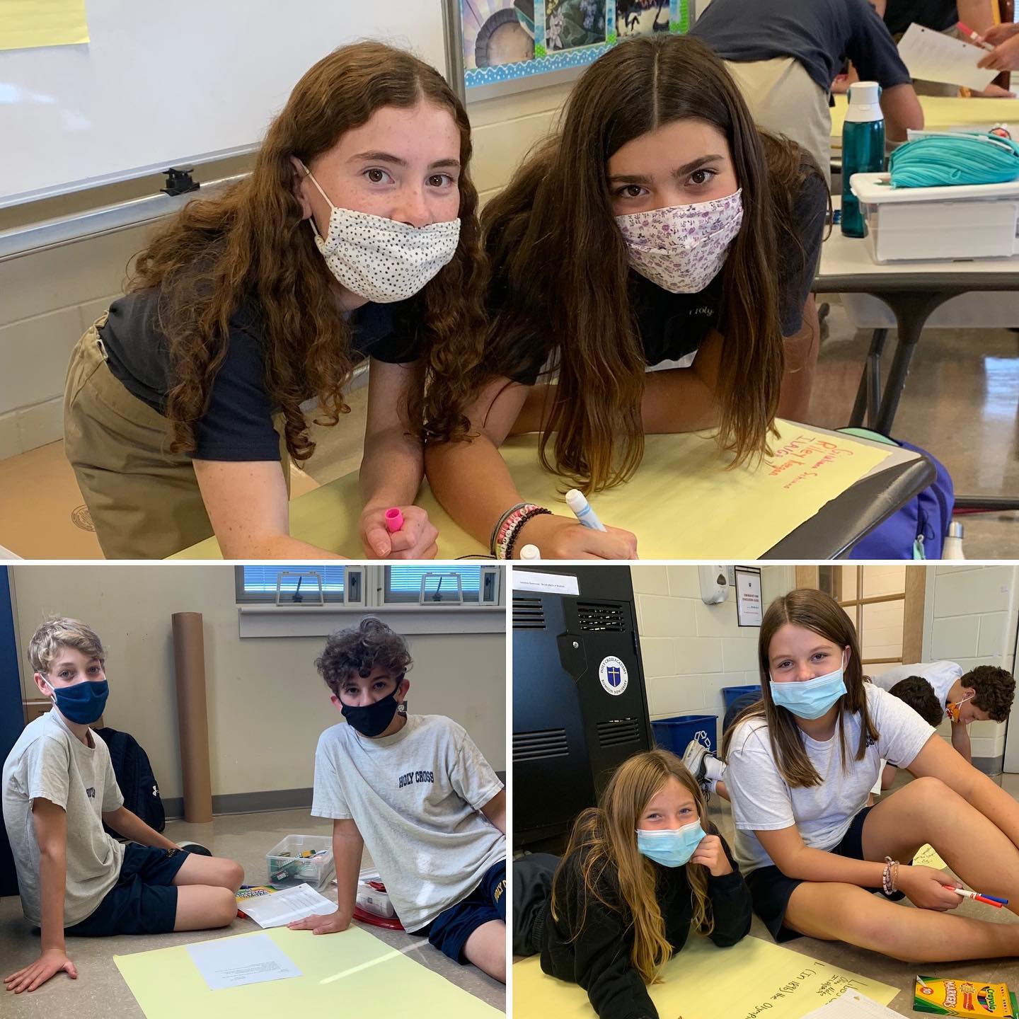 Our 7th graders working... - Holy Cross Academy Rumson
