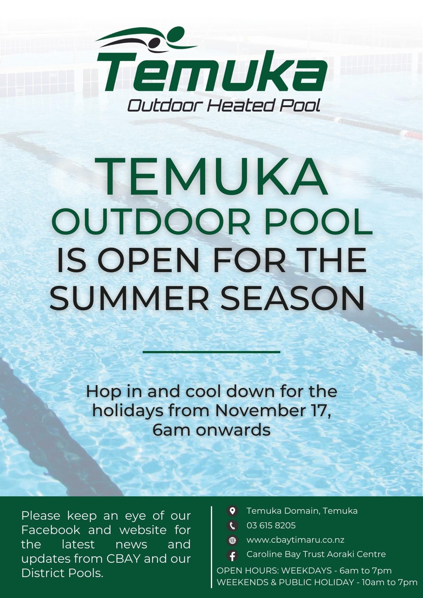 South - ℹ️ Caroline Bay Trust Aoraki Centre Make a splash this summer ...