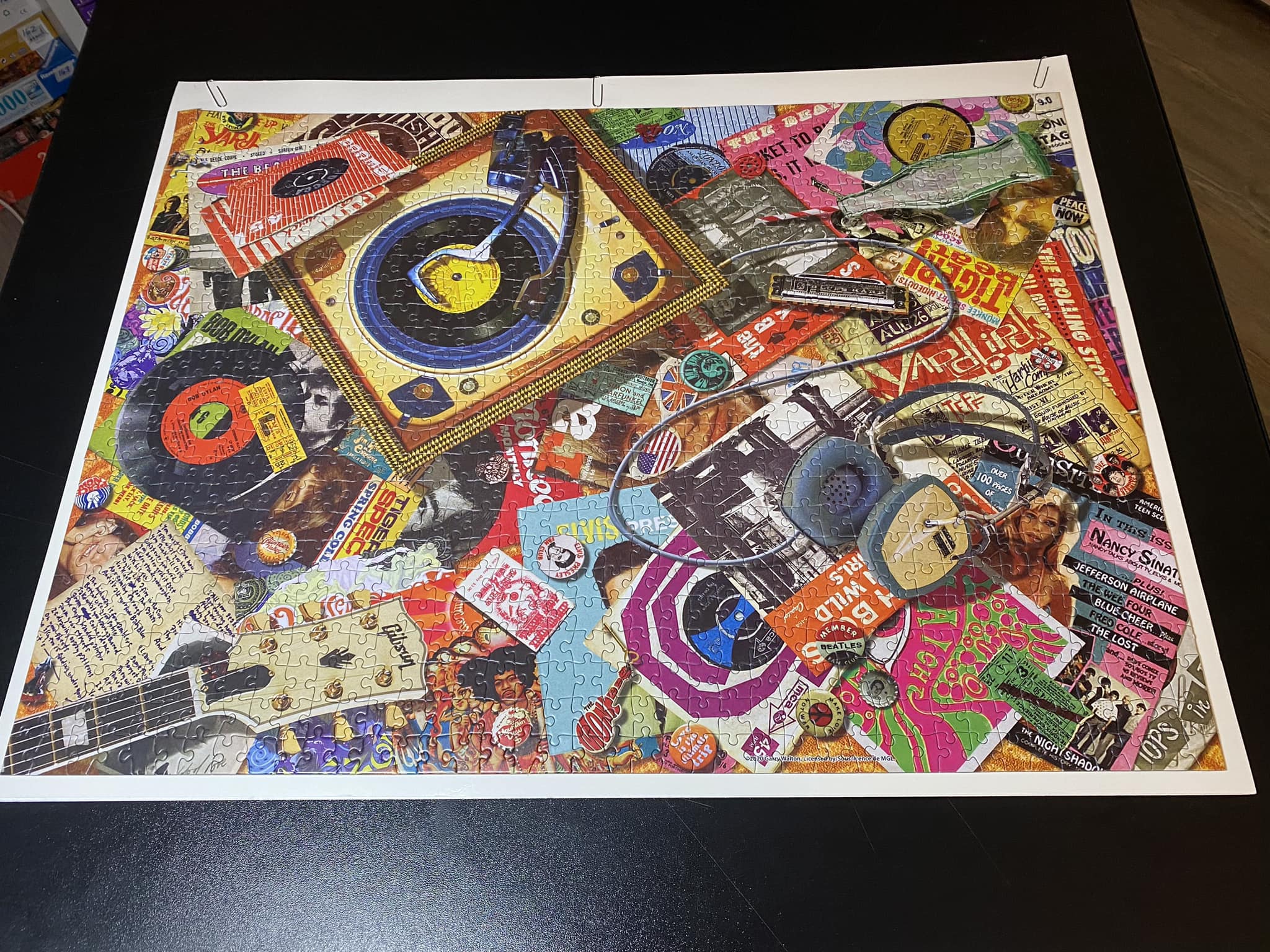 Vintage 1968 Milton Bradley Big Ben 1000 piece puzzle found