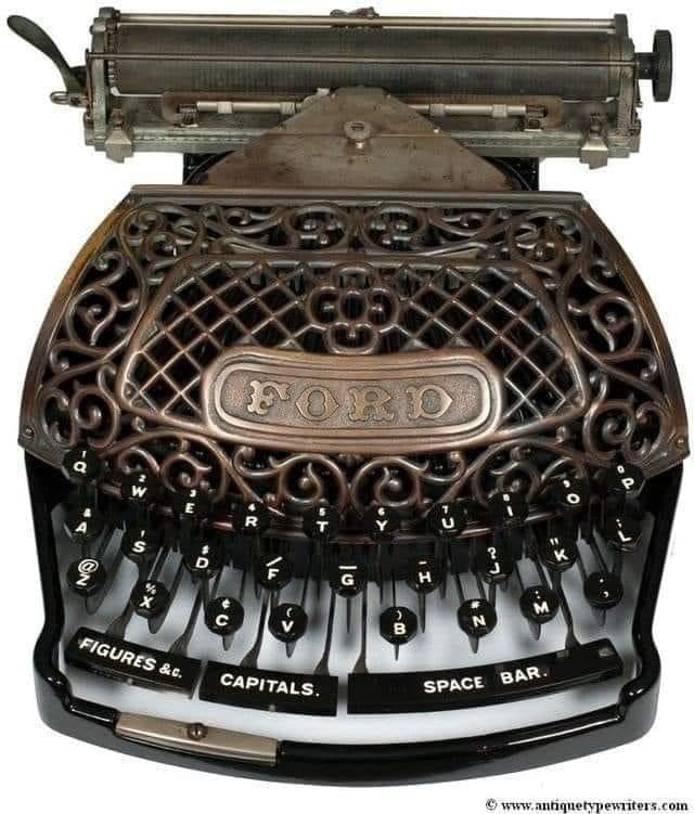 Victorian. Typewriter, Ford (1895).